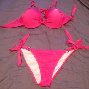 COPY - Victoria's Secret rouched bottom push up bikini